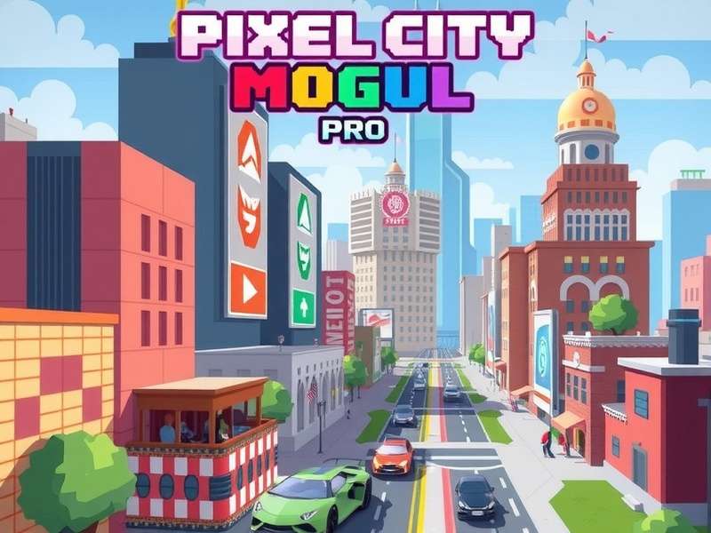 Pixel City Mogul Pro Game Banner